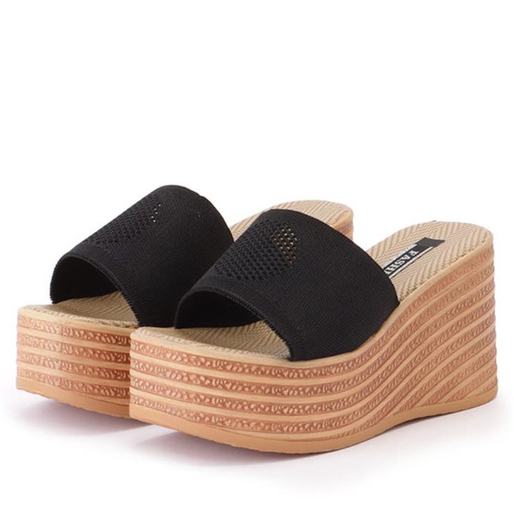 レースレディース メッシュ バンド 厚底 ウエッジ サンダル 女性 レディース 靴 シューズ 春 夏 サマー ビーチ 海 プール リゾート 清涼感 ナチュラル ラフ マット 安定感 ソールアップ カジュアル キュート 可愛い シューズ・靴