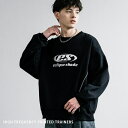 Rocky Monroe トレーナー 裏起毛 メタリックロゴ スウェット ワンポイント メンズ レディース 高周波プリント オーバーサイズ リラックス ゆったり...