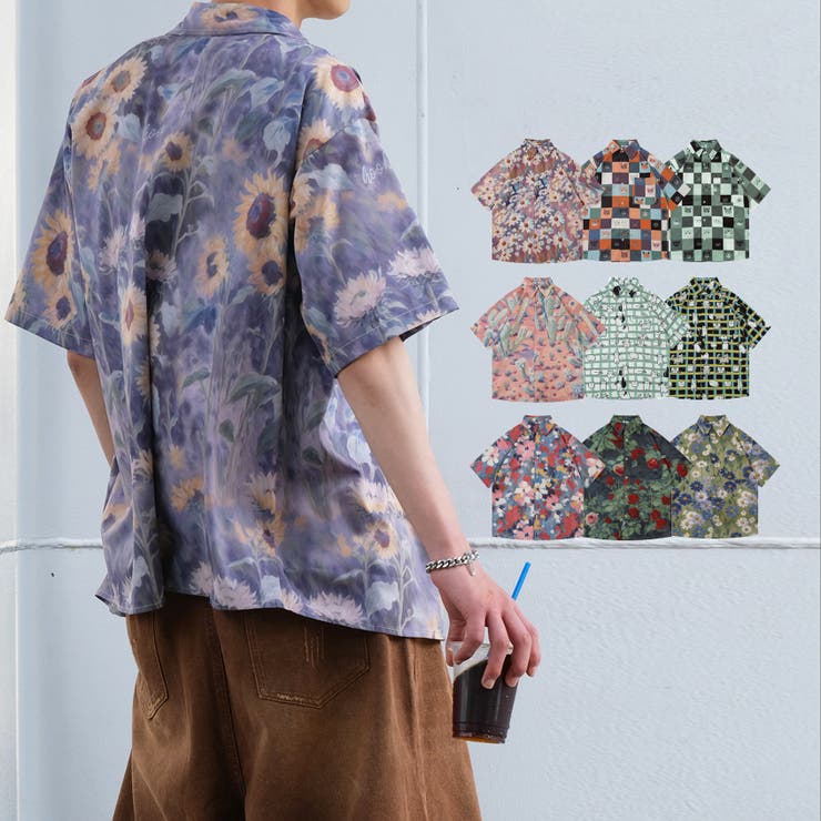 HOOK HOOK -original- 総柄アロハシャツ 【SS】 トップス