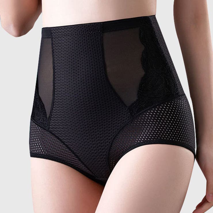 レースレディース サイドレース ハイウエスト メッシュ シェイプ ショーツ 女性 レディース インナー ガードル 肌着 春 夏 秋 冬 体型カバー 骨盤矯正 産...