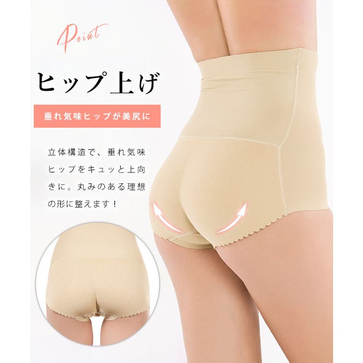 【10％OFFクーポン！7/11(土)1:59まで】レースレディース ハイウエスト 3D ヒップアップ メッシュ ガードル 女性 レディース 肌着 補正下着 インナー サポーター コントロール 細見え ボディメイク 偽おしり フェイク 立体 引き締め効果 shoplistselect-10226092 SHOPLIST サンプル画像3
