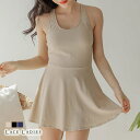 レースレディース バッククロス フレアスカートデザインワンピース 水着 かわいい 女性 スイムウェア スイミング レディース ママ水着 海 プール ビーチ 水着