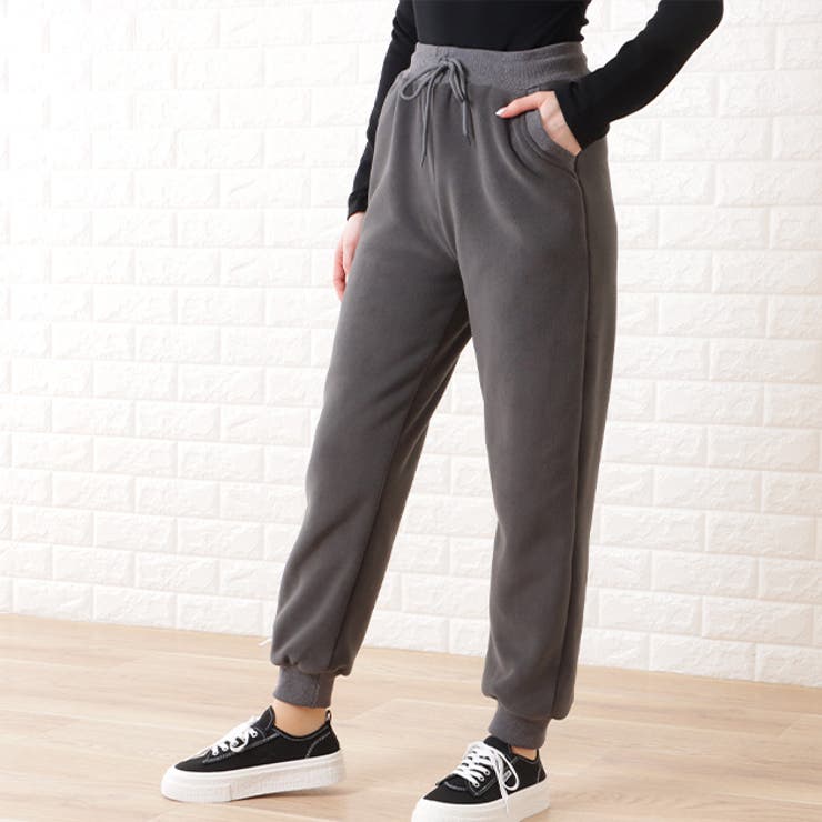 レースレディース 裏ボア スウェット イージー ホット パンツ 女性 レディース ボトム ズボン 秋 冬 ウィンター 裏起毛 暖パン 防寒 部屋着 ワンマイル ゆるコーデ ふわもこ ウォームビズ ウエストゴム ゆったり リラックス パンツ・ズボン