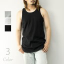 【4/27 9:59まで 10%OFFクーポン】ローコス タンクトップ メンズ ロング丈 サーマル ワッフル ビッグシルエット オーバーサイズ ラウンドカット 無地 ノースリーブ ロングタンクトップ ビッグタンクトップ トップス インナー レイヤード 重