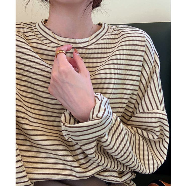 Miniministore ボーダーTシャツ レディース長袖tシャツ トップス