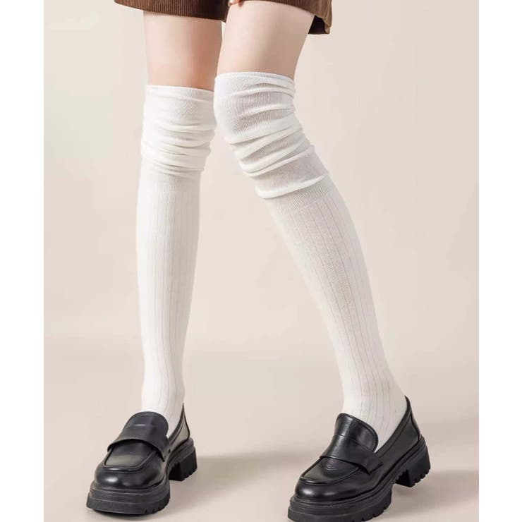 aimoha [2025 MOSOX NEW COLLECTION]切り替えニーハイソックス インナー・下着