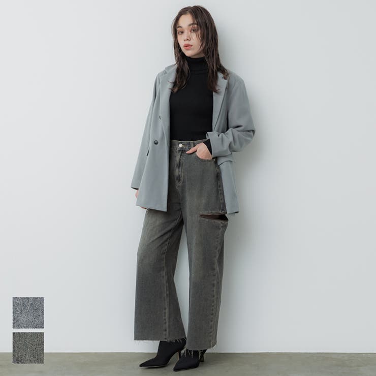 coca サイドジップデニム レディース パンツ・ズボンのサムネイル