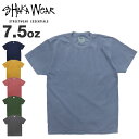 99HeadwearShop シャカウェア Shaka Wear ヘビーウェイト Tシャツ 厚手 無地 MAX HEAVY WEIGHT GARMENT DYE TEE 7.5オンス メンズ 半袖Tシャツ 大きいサイズ ビッグサイズ 後染め ガーメント