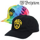 99HeadwearShop【WOMEN】 ブリクストン キャップ PEACE OUT MP SNAPBACK CAP メンズ レディース ベースボールキャップ BRIXTON ブランド ロゴ 帽子 ピースマーク ストリート 11341 帽子