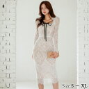 GRAXIA デコルテリボンペンシルラインレースワンピース(キャバドレス・CABARETDRESS) ワンピース・ドレス