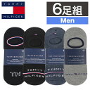 99HeadwearShop 【6足セット】トミーヒルフィガー ソックス メンズ カバーソックス 靴下 TOMMY HILFIGER ブランド ロゴ フラッグ ...
