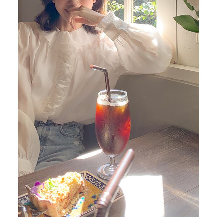 aimoha 【Banico】デザイン長袖シャツ トップス