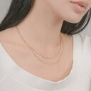 LUPIS 【金属アレルギー対応 316L】ペタル×スネーク2連ステンレスネックレス アクセサリー