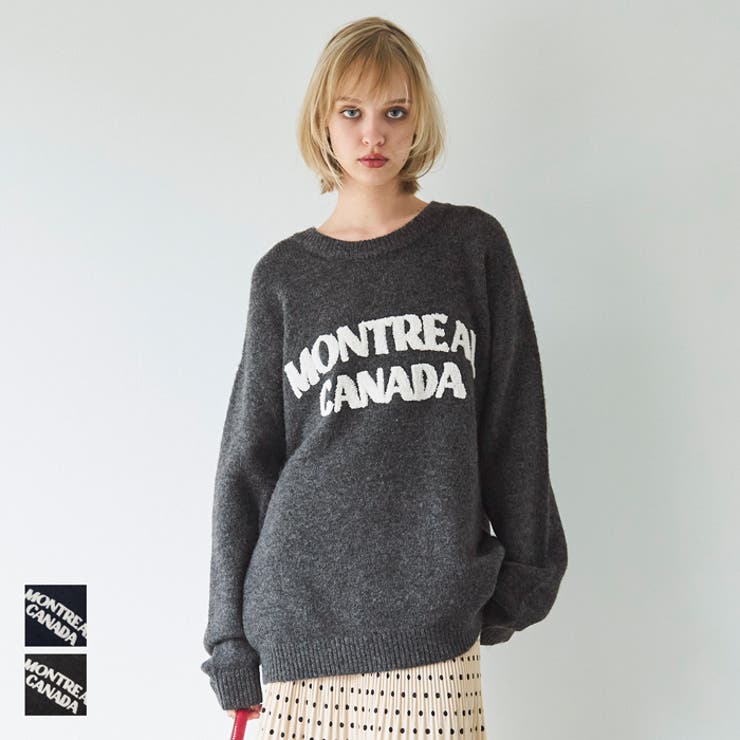 【10％OFFクーポン！11/11 (火)1:59まで】coca モヘヤ風サガラ刺繍ロゴニットトップス メンズ レディース トップスのサムネイル