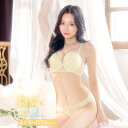 Dazzy 脇高ブラジャー ショーツ セット 補正下着 ブリリアント ピュア フラワー 脇高 ブラジャー & フルバック ショーツ インナー・下着