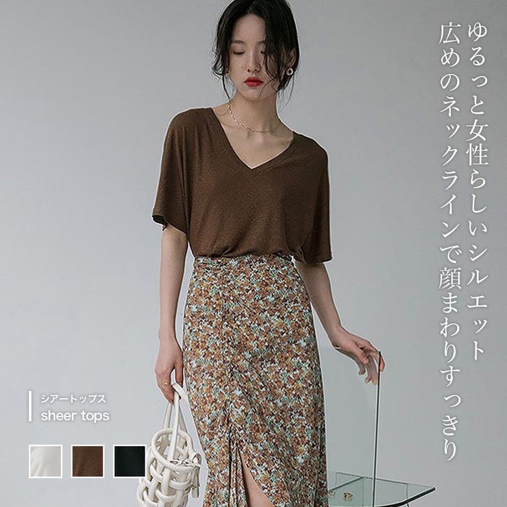 Doula Doula シアートップス【韓国ファッション】 トップス