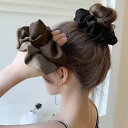 Miniministore サテンヘアゴム シュシュ韓国風 無地6色 ヘアアクセサリー