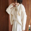 titivate ストール付ラウンドネックニット トップス レディース ニット ストール付き ラウンドネック シンプル【UR’S ユアーズ】 トップス