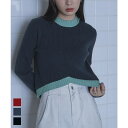 【8/11まで5%OFFクーポン】titivate デザインヘムリブニット【miette ミエット】 トップス
