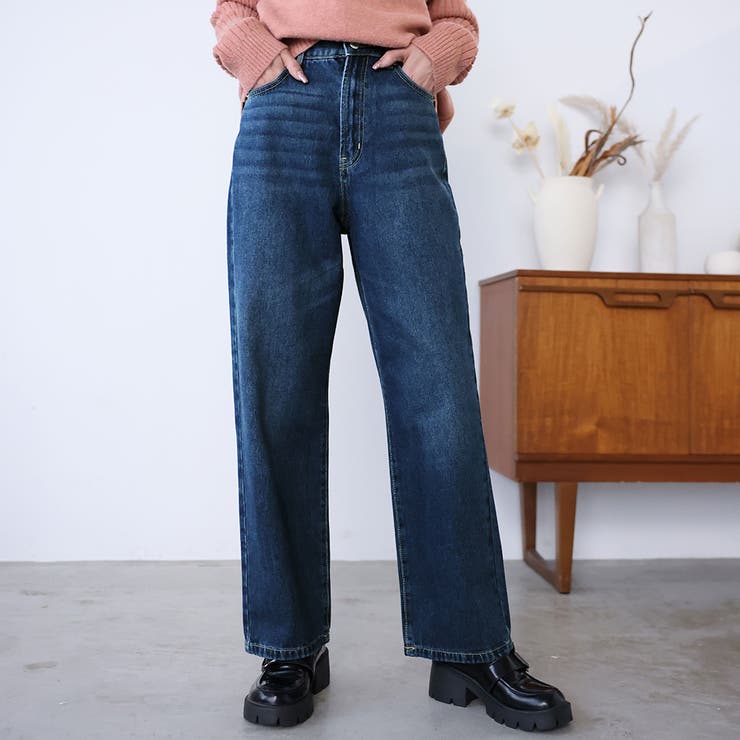 Doula Doula デニムストレートパンツ パンツ・ズボン