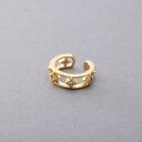 【5/10限定 15%OFFクーポン】CREAM-DOT イヤーカフ 金属アレルギー ニッケルフリー 18kコーティング レディース 透かしデザイン ビジュー ...