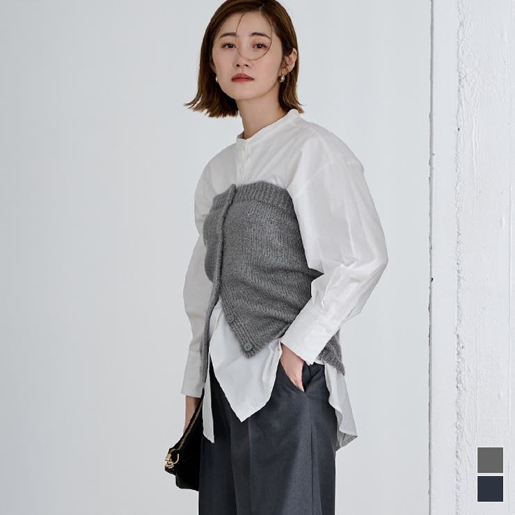 titivate 釦付ニットビスチェ【UR’S ユアーズ】 トップスのサムネイル