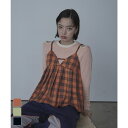 【8/11まで5%OFFクーポン】titivate チェック柄プリーツビスチェ【miette ミエット】 トップス