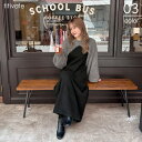 titivate シャギーニットセットワンピース 着方のバリエが豊富 ワンピース レディース ロング丈 ノースリ セットアップ シャギーニット ショート丈 フレア 前後2way ボリュームスリーブ レイヤード バックシャン ワンピース・ドレス
