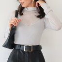 AMBIENT シアーニット×キャミソールセット トップス
