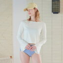 【5/16 1:59まで 5%OFFクーポン】titivate フレアスリーブトップス/ラッシュガード【SEADRESS シードレス】 水着体型カバー 水着