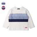 こどもの森e-shop 異素材切替長袖Tシャツ・ロンT トップス