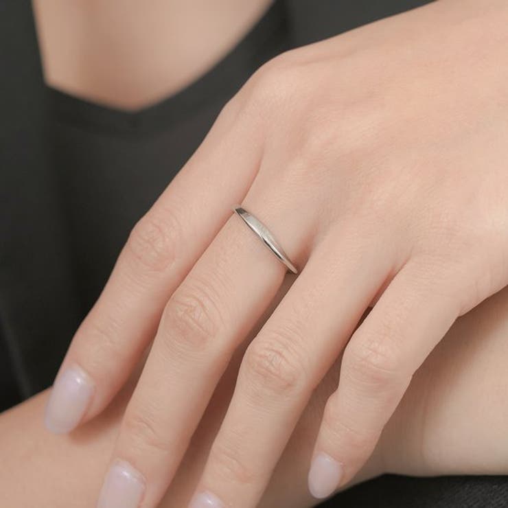 LUPIS 【金属アレルギー対応 316L】シンプルツイストステンレスリング アクセサリー