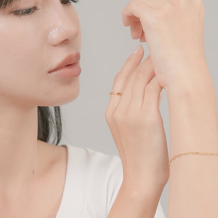 LUPIS 【金属アレルギー対応 316L】シンプルツイストステンレスリング アクセサリー