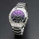 【5/16 1:59まで 5%OFFクーポン】bright wrist Salvatore Marra サルバトーレマーラ腕時計 カラーガラスクロノグラフウォッチ SM18106-SSBKSV アクセサリー