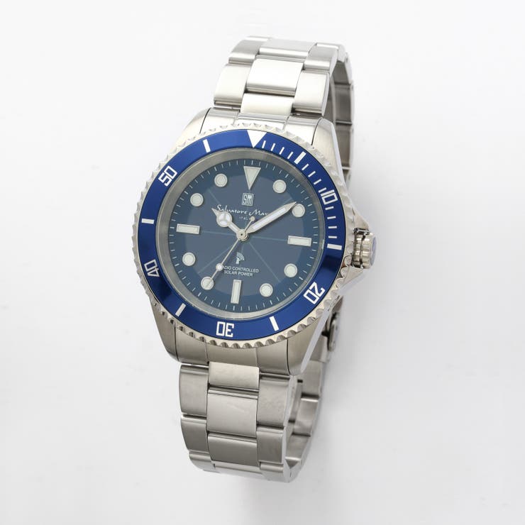 【10％OFFクーポン！11/27(木)1:59まで】bright wrist サルバトーレマーラ 電波ソーラー腕時計 アクセサリー