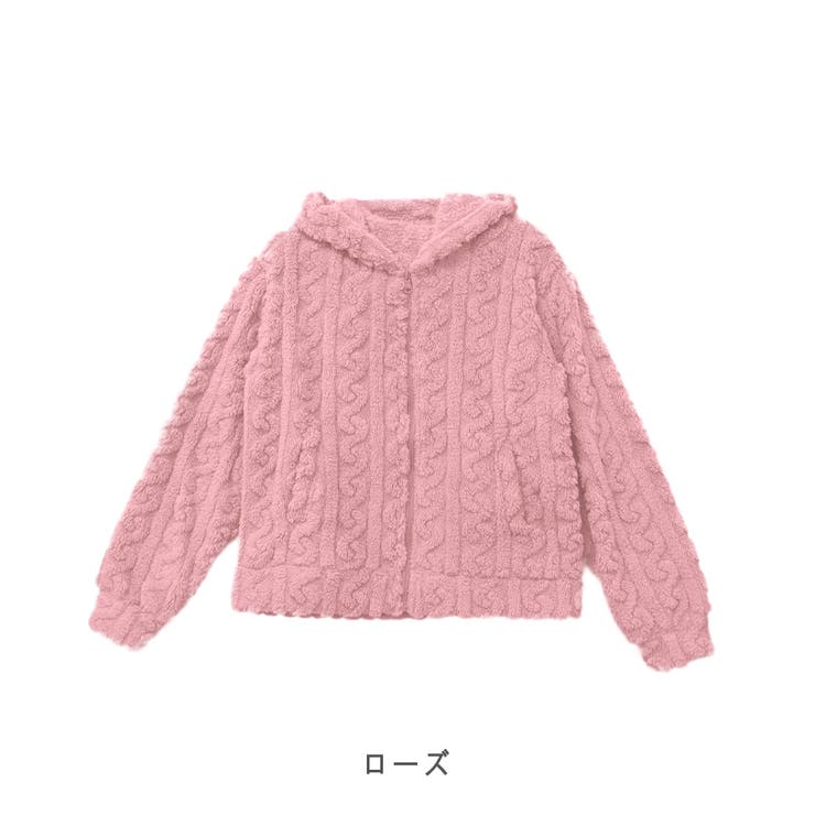CLOTHY 【ルームウェア】もこもこジップパ...の紹介画像3