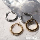 【8/11まで5%OFFクーポン】Noelmarket フープピアス ピアス 金属アレルギー対応 つけっぱなし 18k シルバー アクセサリー