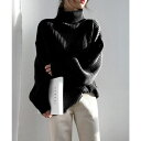 SETUP7【WOMEN】 【SETUP7】リブタートルボリュームスリーブニット SCCH49 トップス