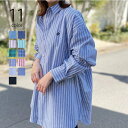 【5%OFFクーポン 9/11 1:59まで】SETUP7【WOMEN】 【BEVERLY HILLS POLO CLUB】ワンポイントロゴBIGシルエット長袖シャツ 4187-0140 トップス