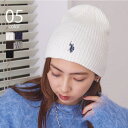 SETUP7【WOMEN】 【U.S. POLO ASSN.】リブビーニーワッチ 帽子