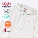 SETUP7【MEN】 【BALL】T/C裏毛 ワッペン付きフルジップパーカー 64533 トップス