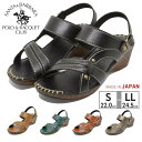 【8/11まで5%OFFクーポン】つるや SANTA BARBARA POLO&RACQUET CLUB 厚底 ストラップ シューズ・靴