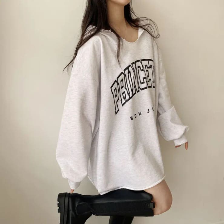 LETee ビッグロゴカットオフプルパーカー トップス shoplistselect-10057705 SHOPLIST サンプル画像2