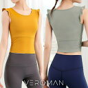 【マラソン期間中 5%OFFクーポン】VEROMAN FIT ヨガトップス カップ付き かわいい ショート丈 ノースリーブ フリル バレエ ppi-nsc1 VeroMan スポーツ