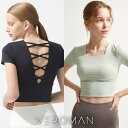 【5/16 1:59まで 5%OFFクーポン】VEROMAN FIT ヨガ トップス 半袖 レディース カップ付き ショート丈 ウェア バレエ ppi-ssd1...