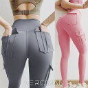 VEROMAN FIT レギンス ポケット付き レディース カーゴパンツ風 ジム カジュアル トレーニング ppi-lef040 VeroMan スポーツ