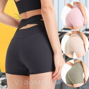 【5/16 1:59まで 5%OFFクーポン】VEROMAN FIT ショートレギンス おしゃれ ヨガ ヒップアップ ジム ウェア レディース ピラティス pp...