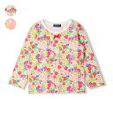 こどもの森e-shop 小花総柄長袖Tシャツ・ロンT トップス