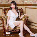 Dazzy デイジーストア キャバドレス カシュクール レース サイド ギャザー 半袖 タイト ミニドレス キャバ ドレス ワンピース・ドレス