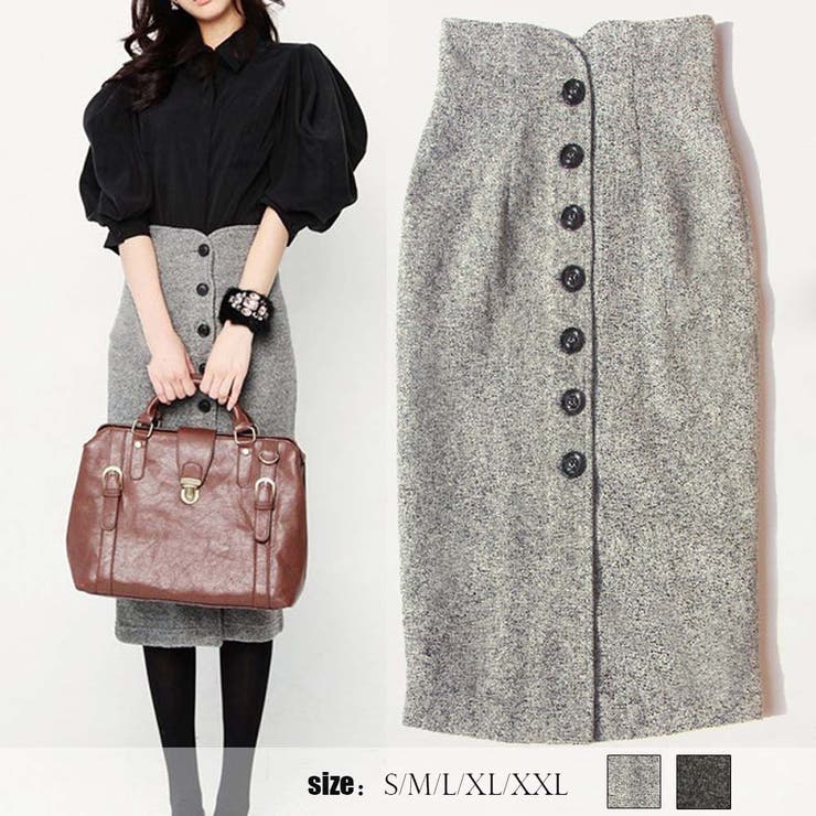 【10％OFFクーポン！11/27(木)1:59まで】アクセサリーショップPIENA レディース タイトスカート ひざ丈..